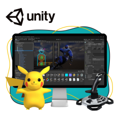 Мир игр на Unity 2D на популярном движке + AI-помощники - КИБЕРшкола программирования для детей, компьютерные курсы для школьников, начинающих и подростков - KIBERone г. Элиста