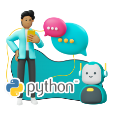 Умный чат-бот на Python - КИБЕРшкола программирования для детей, компьютерные курсы для школьников, начинающих и подростков - KIBERone г. Элиста